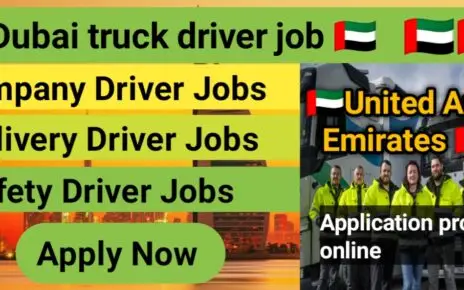 Dubai truck driver job